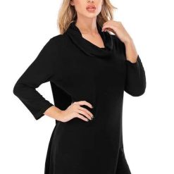 Aubrey Cowl-Neck Pullover Tunic Sweater