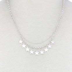 Star Charm Dangle Necklace Jewelry