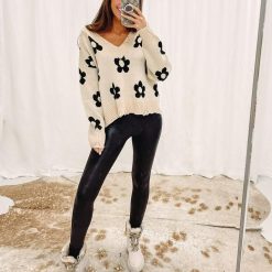 Multi Daisy Sweater