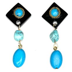 Triple Turquoise Earring